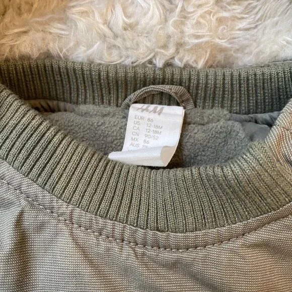 NEW Olive Green Fleece Removable Hoodie Yeezy Sweatshirt Jacket